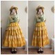 Miss Point Sunflower Gardening Skirt(Reservation/2 Colours/Full Payment Without Shipping)